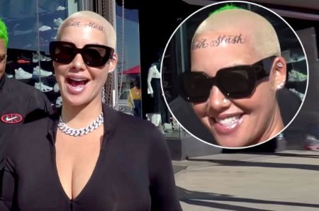 Amber Rose was inspired to get a face tattoo from the death of Kobe Bryant and his daughter. Amber Rose Face Tattoo.